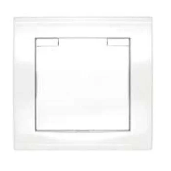 Розетка 1-м СП Бриллиант 16А IP20 с заземл. с крышкой бел. UNIVersal 7947649